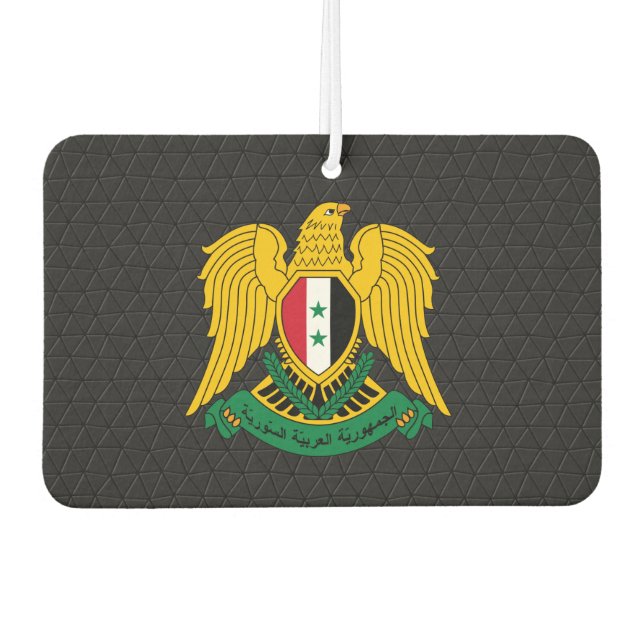 syrisches Wappen Autolufterfrischer (Vorderseite)