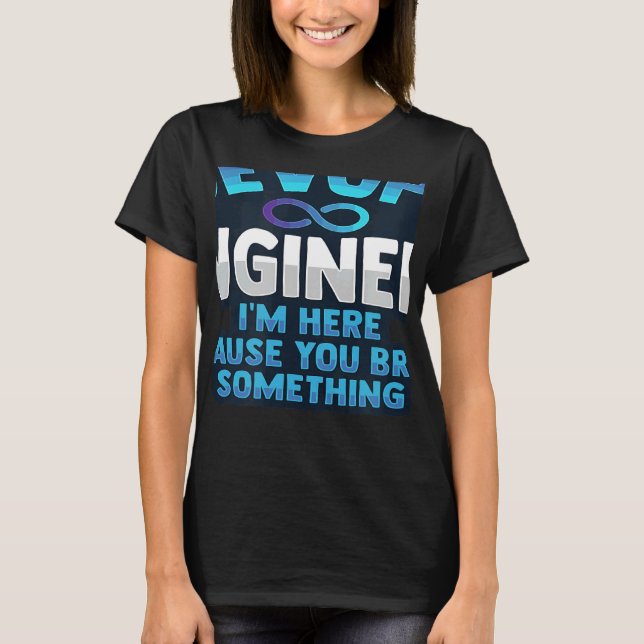Sys Admin und Entwickler für einen Cloud-Entwickle T-Shirt (Vorderseite)