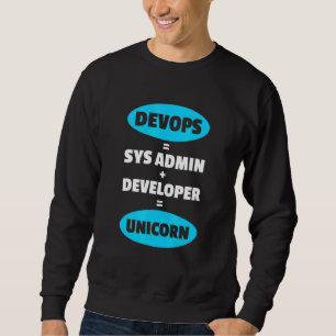 Sys-Administrator und Entwickler Unicorn Design Sweatshirt