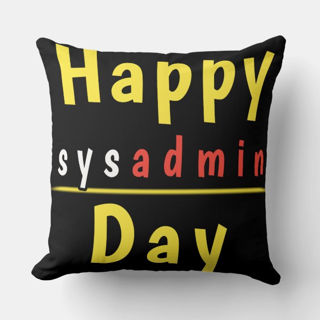 Sysadmin Day - Happy Birthday SYSADMIN Kissen (Vorderseite)