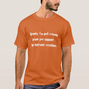 SysAdmin T-Shirts Orange - Server zerschmettert