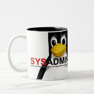SYSADMIN ZWEIFARBIGE TASSE