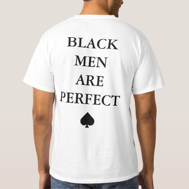 SYSBM Schwarze Männer sind perfekt T-Shirt (Rückseite)
