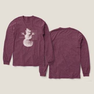 System Eingefroren Glitch Halftone Schneemann Tech Tri-Blend Shirt