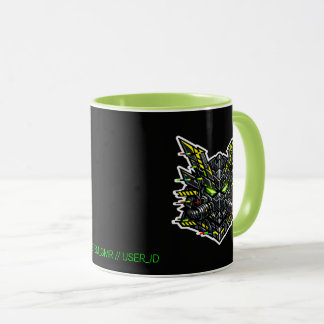 SYSTEM GMR Glitch Samurai Cyberpunk Tasse