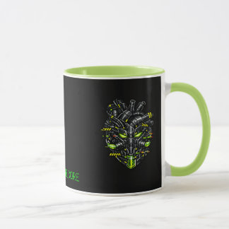 SYSTEM GMR Übertakteter Cyber-Herz Zwei-Töne-Tasse Tasse