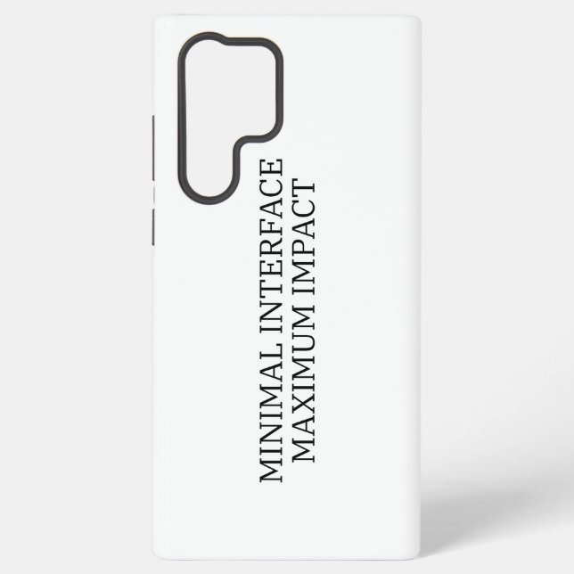 System Interface | Minimal Interface Samsung Galaxy Hülle (Rückseite)