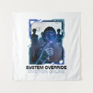 System Override: Emotion Online Wandteppich