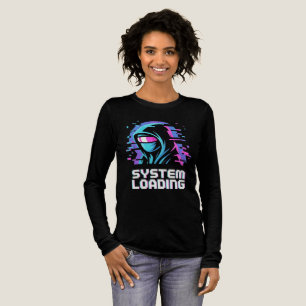 System wird geladen – Cyber-Glitch-Hoodie-Art Tri-Blend Shirt