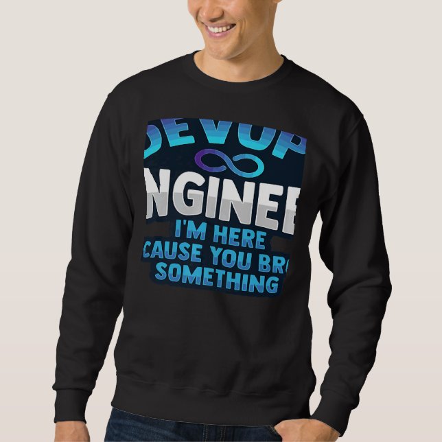 Systemadministrator und Entwickler für einen Cloud Sweatshirt (Vorderseite)
