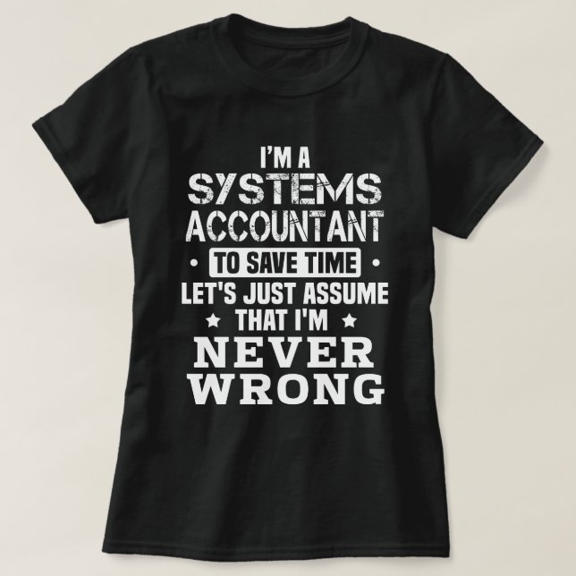 Systembuchhalter T-Shirt (Design vorne)