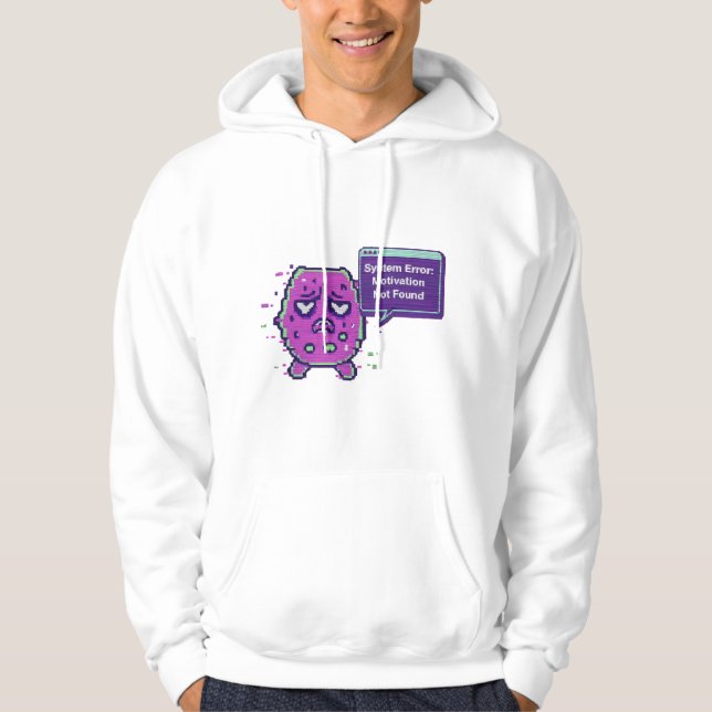 Systemfehler: Motivation nicht gefunden | Lustiger Hoodie (Vorderseite)