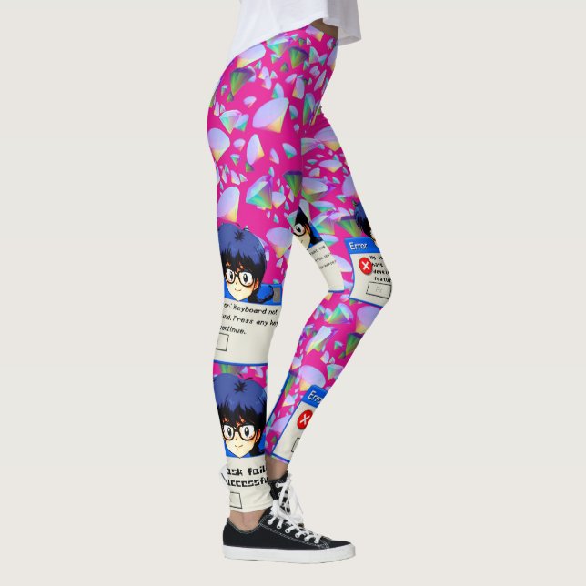 Systemfehler: Retro-Nerd-Ästhetik Leggings (Rechts)