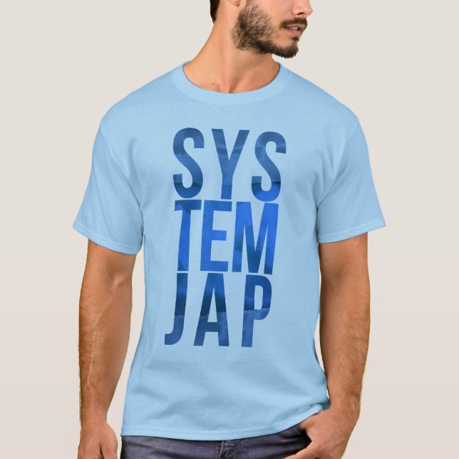 Systemjap Blau! T-Shirt (Vorderseite)