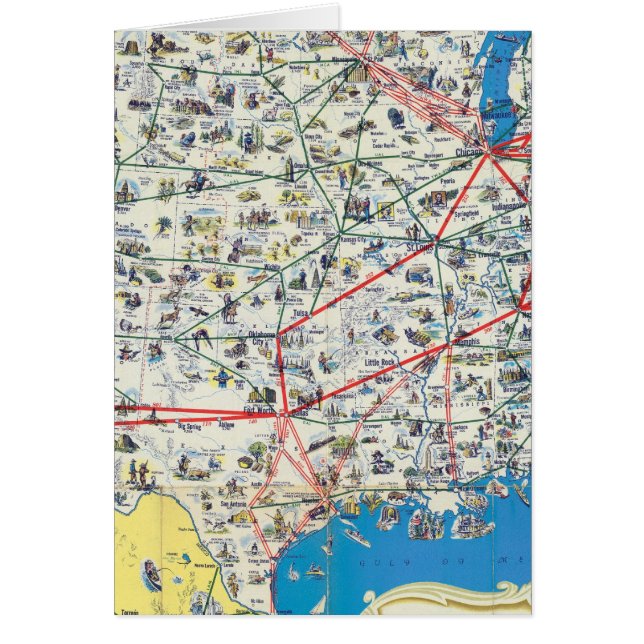 Systemkarte für American Airlines (Vorne)