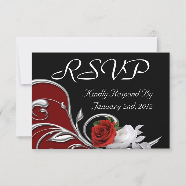 Systemreaktionskarten RSVP Karte (Vorderseite)