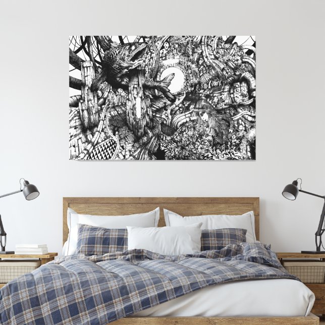 Systemschleife Leinwanddruck (Insitu (Schlafzimmer))