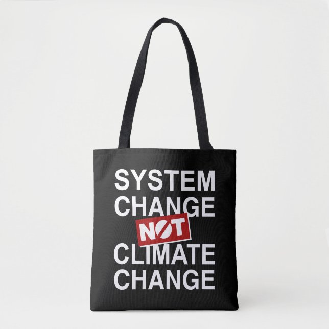 Systemveränderungen und nicht Klimawandel (Vorderseite)