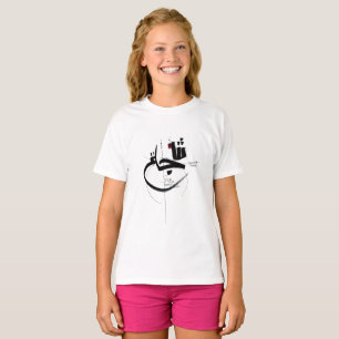 SYUJA mutige Motivations-Kalligrafie T-Shirt