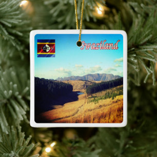 SZ003 SWAZILAND Landschaft, Afrika, Keramikornament