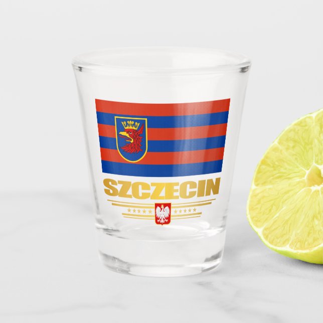 Szczecin Schnapsglas (Vorderseite)