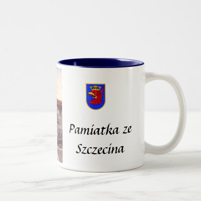 Szczecin Souvenir Tasse (Rechts)