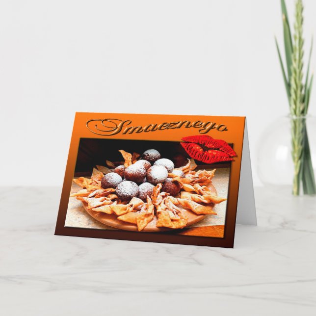 Szczęśliwego Tłustego Czwartku Happy Fat Donnersta Karte (Vorderseite)