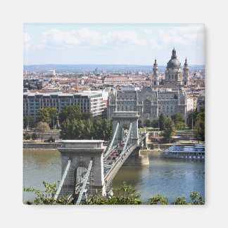 Szechenyi Chain Bridge, Budapest, Ungarn Magnet