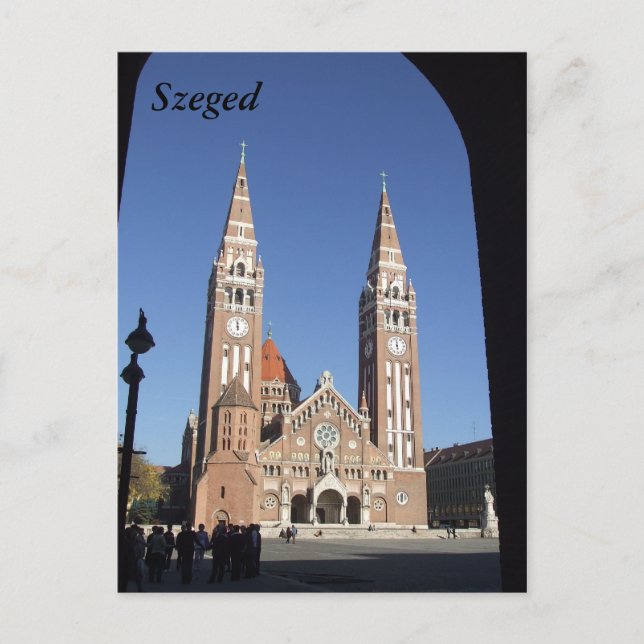 Szeged Postkarte (Vorderseite)