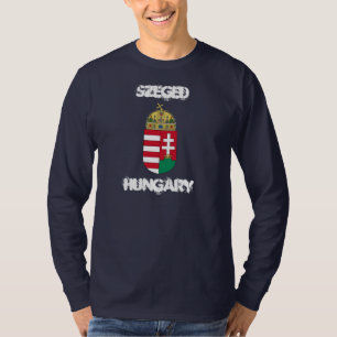 Szeged, Ungarn mit Wappen T-Shirt