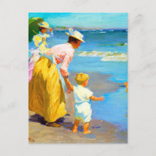 Szene am Strand von Edward Henry Potthast Postkarte