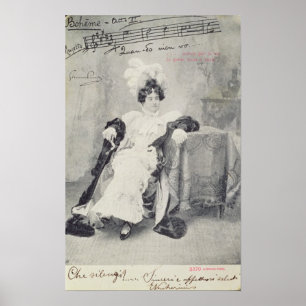 Szene aus Akt II der Oper "La Boheme" Poster