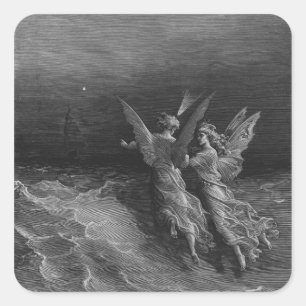 Szene aus "Das Regime des alten Mariners" 2 Quadratischer Aufkleber