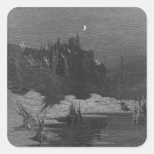 Szene aus 'Das Regime des alten Mariners' 4 Quadratischer Aufkleber