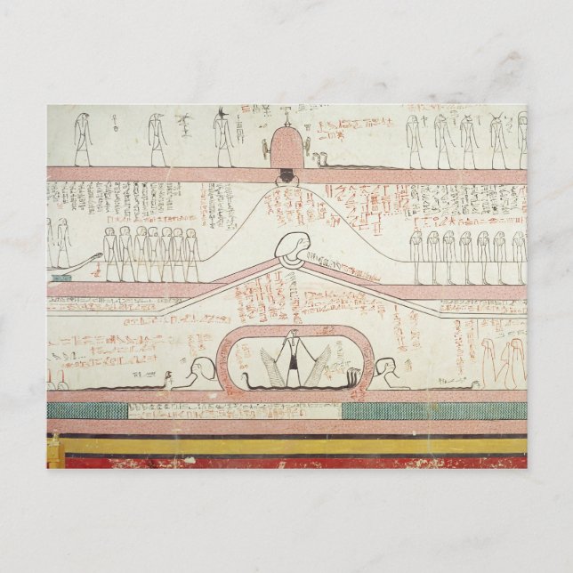 Szene aus dem Buch Amduat Postkarte (Vorderseite)