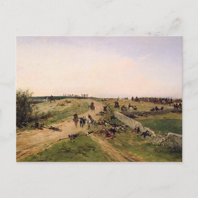 Szene aus dem französisch-preußischen Krieg Postkarte (Vorderseite)