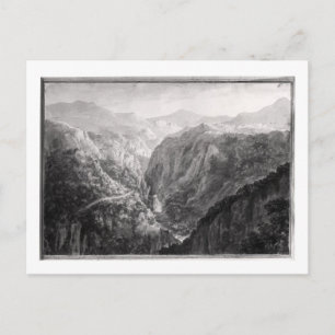 Szene aus dem Gasthaus an der Teufelsbrücke mit de Postkarte