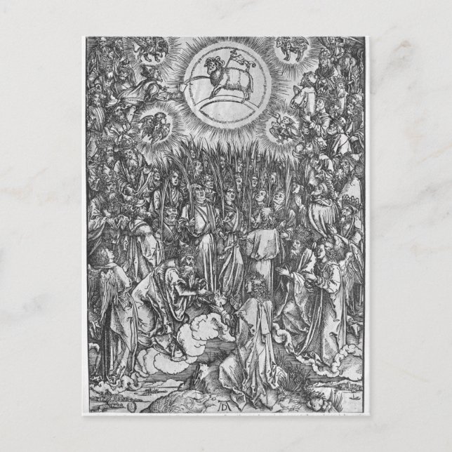 Szene aus der Apokalypse, Bewunderung der Postkarte (Vorderseite)