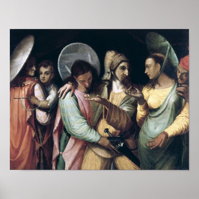 Szene aus der Commedia dell'Arte, c.1765 Poster (Vorne)