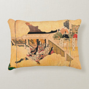 Szene aus der Geschichte Genjis Dekokissen