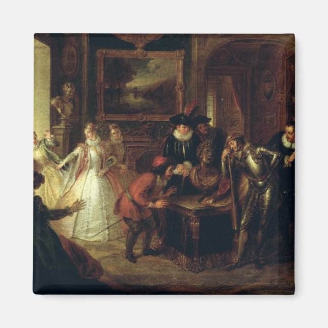 Szene aus "Don Quixote de la Mancha" Magnet (Vorne)
