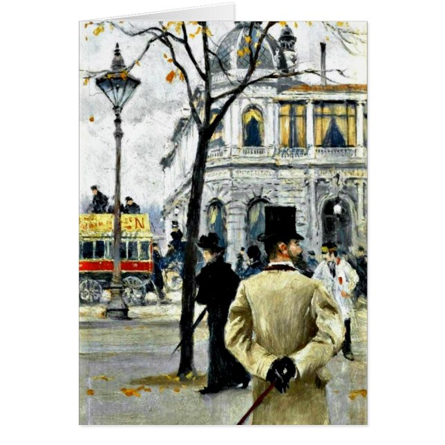 Szene aus Kopenhagen; Paul Gustave Fischer art (Vorne)