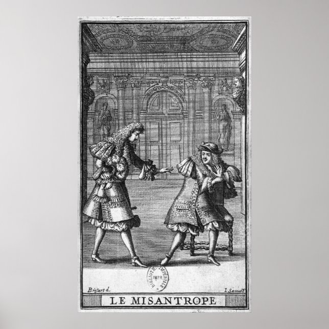 Szene aus 'Le Misanthrope' Poster (Vorne)