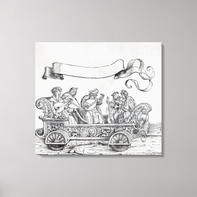 Szene aus Maximilians triumphaler Prozession Leinwanddruck (Vorderseite)