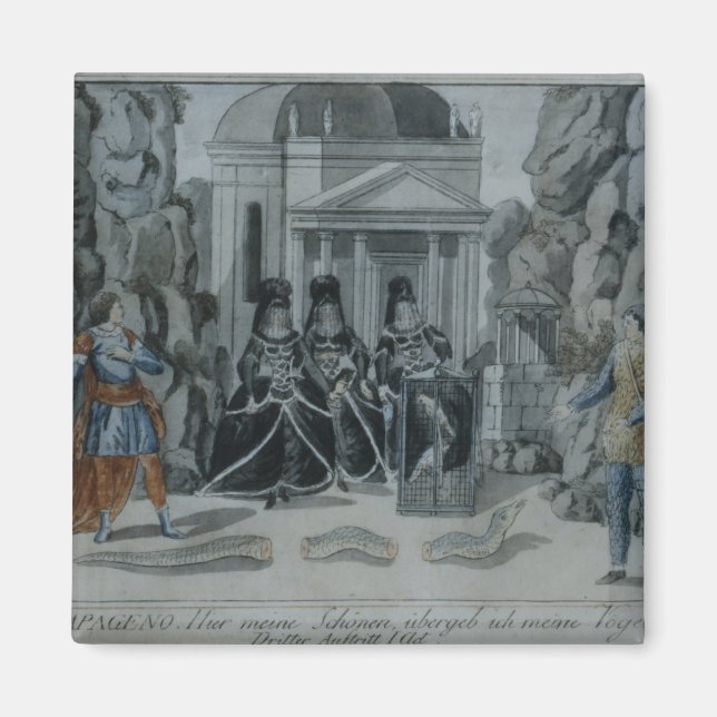 Szene aus "The Magic Flute" Magnet (Vorne)