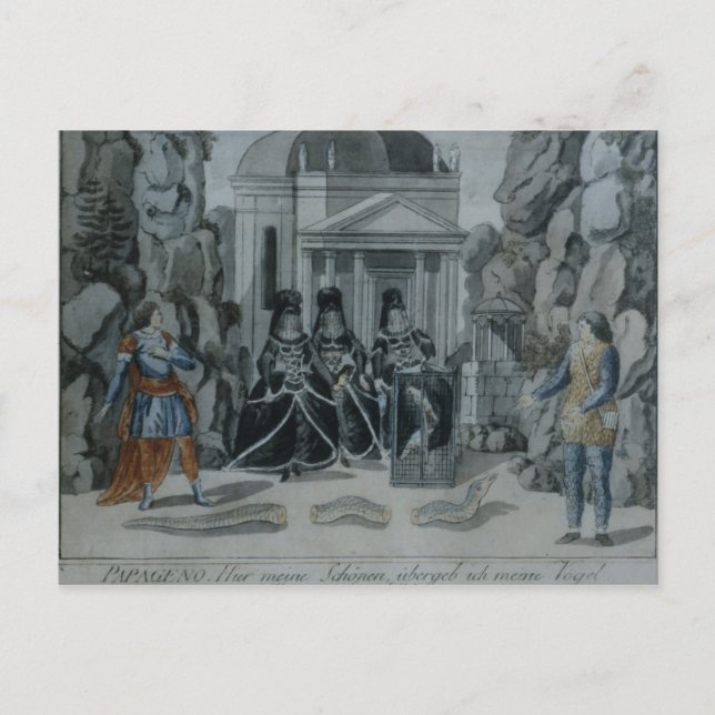 Szene aus "The Magic Flute" Postkarte (Vorderseite)