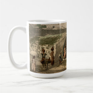 Szene der Bibel am Brunnen Mariens  Kaffeetasse