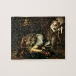 Szene der Hexen "von der Maske des Queens" durch Puzzle