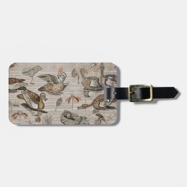 Szene der Wasservögel auf dem Nil, Haus von Faun Gepäckanhänger (Vorderseite horizontal)