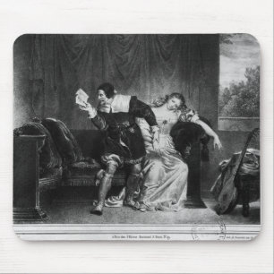 Szene des Buchstaben des Cousins Mousepad